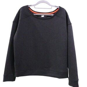 Gap Women's Round Neck Sweatshirt Gray Size M Long Sleeve Casual Knit